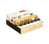 PANIER TIROIR POUR MEUBLE DE CUISINE-Rangement placard cuisine coulissant-40X40.5X8CM-NOIR