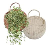 Panier tissé mural, panier mural tissé | 2X organisateur suspendu - Paniers à fruits muraux pour cuisine, support, panier à légumes pour organiser les pommes de terre et les oignons