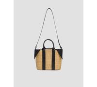 Panier Tressé à La Main Pour Femmes Muun Caba Cabr25cotnblblt-black UNI