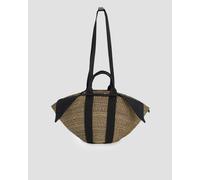 Panier Tressé à La Main Pour Femmes Muun Sophie Hstripe Sohscotnblblt-black