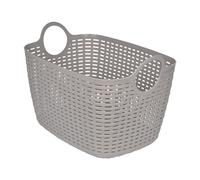 Panier tressé Arrondi 30L 40 x 28,5 x 26,5 cm Taupe