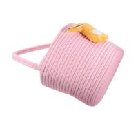 Panier Tressé Mini en Corde de Coton Poignée, Panier de Présents | Célébration Halloween, Panier de Fête pour Baby Shower, Petits Paniers de Rangement Tressés