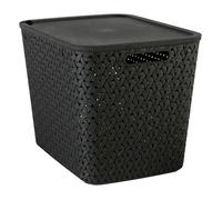 Panier ""Tressy"" en plastique noir 28L - 5 five simply smart