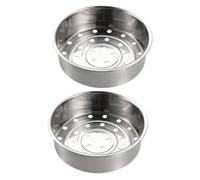 Panier Vapeur 2 Pièces Argenté en Acier Inoxydable