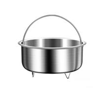 Panier vapeur à légumes en acier inoxydable 304 pour casseroles et marmites, insert de cuisson drainable de qualité alimentaire avec poignée robuste et pieds stables, (D)