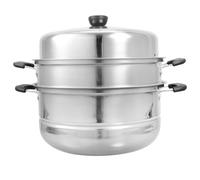 Panier Vapeur à Raviolis 3 Niveaux en Acier Inoxydable pour Cuisson