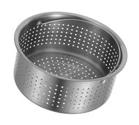 Panier Vapeur Acier Inoxydable avec Poignée pour Cuiseur à Riz | Base Perforée, Nettoyage Facile, Cuisson Rapide, pour Baozi et Raviolis, Usage Quotidien Sain