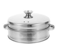 Panier Vapeur Couvercle à Double Poignée en Acier Inoxydable | Trous Ronds Répartis Régulièrement, Cuisson Rapide, Nettoyage Facile, pour Légumes, Wok, Cuisines Professionnelles