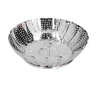 Panier Vapeur en Acier Inoxydable 28cm Diamètre, Rack pliable et Rétractable - Durable et Facile à Nettoyer, Compatible Multi - Ustensiles de Cuisine