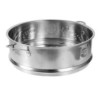 Panier Vapeur en Acier Inoxydable 304, Insert Cuisine | Base Surélevée, Soudure sans Joint, Design Perforé, Surface Polie Argentée, pour Brioches et Baozi