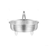 Panier vapeur en acier inoxydable 304 pour cuiseur à riz - Insert vapeur extensible avec poignée - Convient aux pots de 12 cm à 24 cm pour boulettes et poissons (14 cm)