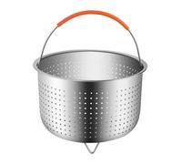 Panier vapeur en acier inoxydable 6L , Panier Vapeur pour Légumes, Cuiseur à Riz avec Poignée et pieds Silicone