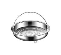 Panier vapeur en acier inoxydable avec poignée - Passoire à nourriture - Grilles de cuisson à la vapeur - Grille de cuisson à la vapeur - Support pour légumes - En acier inoxydable - Avec poignée