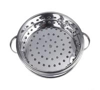Panier vapeur en acier inoxydable avec poignée pour légumes, fruits de mer, boulettes, riz, desserts, aliments pour bébé, cuisine saine, s'adapte à différentes tailles de casseroles (cuiseur vapeur de