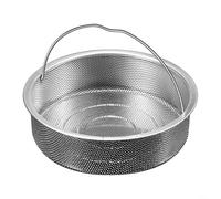 Panier vapeur en acier inoxydable avec poignées conçues pour une circulation homogène de la vapeur, une manipulation sûre et efficace pour la cuisson à la vapeur (22 cm)