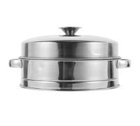 Panier Vapeur en Acier Inoxydable Couvercle et Doubles Poignées | Trous Ronds, Bord Sûr et Surface Lisse, Cuisson Homogène pour Wok, la Cuisine Maison et Restaurants Style Aléatoire