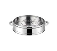 Panier vapeur en acier inoxydable for poisson, panier à pain farci à la vapeur, insert multicouche avec support pour les repas quotidiens, soupes, desserts(18.5cm 1 layer)