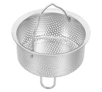 Panier Vapeur en Acier Inoxydable, Insert à Maille, Passoire | Base Stable Renforcée, Finition Lisse Argentée, Usage Cuisine Pro, pour Cuisson Vapeur, Égouttage