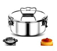 Panier vapeur en acier inoxydable pour autocuiseur et marmite, multifonction pour la cuisson des légumes, gâteaux, pâtisseries, base trépied pour la stabilité (L)