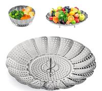 Panier vapeur en acier inoxydable pour cuisson à la vapeur Zocy (petit (12,7 cm à 22,9 cm)