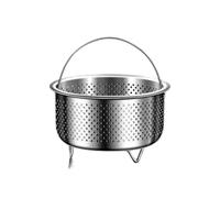 Panier vapeur en acier inoxydable pour légumes, riz, œufs et viandes 13,3 cm de qualité alimentaire 304 Insert avec poignée pour casseroles, poêles et cuisinières électriques