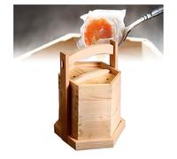 Panier Vapeur en Bois avec Couvercle 2 Niveaux pour Desserts et Plats | Cuiseur vapeur pour raviolis et légumes - Parfait pour cuisiner et servir de délicieux plats asiatiques