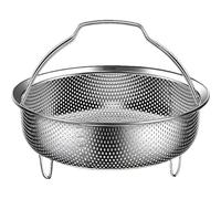 Panier vapeur en métal, panier vapeur en acier inoxydable, Paniers à vapeur pour lave-riz en acier, Plateau à vapeur pour légumes avec poignée et pied de Base, panier à vapeur pour divers pots