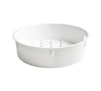 Panier vapeur en plastique pour cuiseur à riz et casseroles - Insert vapeur extensible pour fruits de mer, viande, œufs - Ustensiles de cuisine à économie d'énergie 20 x 18 cm (4 L-5 L)