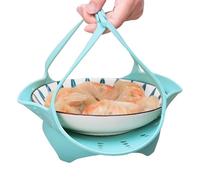 Panier vapeur en silicone - Appareil végétal, récipient pour la cuisson à la vapeur, appareil avec base solide, fournitures de cuisine, accessoire pour une préparation saine des repas, utilisation en