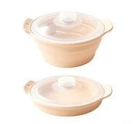 Panier vapeur en silicone pour micro-ondes avec base surélevée pour une répartition homogène de la vapeur. Matériau sans danger pour une utilisation au four jusqu'à 200 °C - Passe au lave-vaisselle