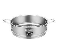 Panier Vapeur Inox, Insert pour Cuisson Vapeur, Poisson Vapeur Insert, Vapeur Acier Inoxydable 20cm, Insert Vapeur avec Poignée, Diamètre Intérieur 20cm, pour Boulettes, Poisson, Crevettes, Crabe