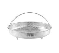Panier Vapeur Multifonctionnel en Acier Inoxydable - Pour Riz, Pâtes, Fruits - Avec Poignée, Pied de Base et Passoire