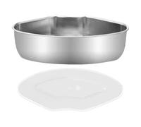 Panier vapeur - Plateau de cuisson vapeur en acier inoxydable | Grille vapeur en forme d'éventail | Boîte à vapeur avec couvercle visible, cuiseur vapeur universel pour cuiseur à riz, support