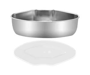 Panier vapeur - Plateau de cuisson vapeur en acier inoxydable | Grille vapeur en forme d'éventail | Boîte à vapeur avec couvercle visible, cuiseur vapeur universel pour cuiseur à riz, support