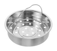 Panier Vapeur Poignée pour Cuiseur à Riz en Acier Inoxydable 304 | Trous Régulièrement Répartis, Bords Polis, Chauffage Uniforme, Rangement Compact, Adapté aux Réservoirs de 18,8 à 19,6cm