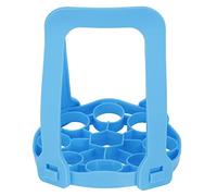 Panier Vapeur Portable, Support Œufs Vapeur Multifonction, Silicone Résistant Chauffe 19x19x22cm - Haute Température, Facile À Nettoyer, Usage - ondes Et Four (Bleue)