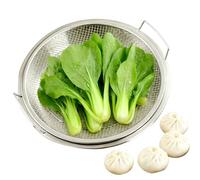 Panier vapeur - Pot Food Cuire, œufs durs avec outil de sécurité, support rond, accessoires, panier de légumes pour la préparation des repas de légumes, œufs, poissons, raviolis maison appartement