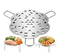 Panier vapeur pour aliments - Hauteur réglable - Outils de cuisine - Raviolis en métal - Pour la maison, les voyages, le camping, le restaurant, les boulettes, les poissons, les boulettes de poisson