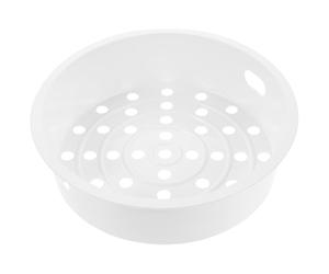 Panier Vapeur pour Cuiseur 5 L en Pp Blanc, Compatible Cuisson Vapeur