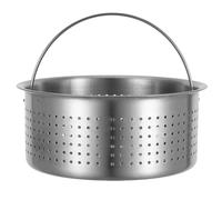 Panier Vapeur pour Cuiseur à Riz en Acier Inoxydable, Poignée Intégrée | Base Perforée pour Cuisson Homogène, Retrait Facile, Usage Maison Quotidien, Adapté aux Œufs Casseroles