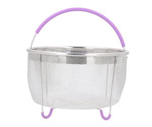 Panier Vapeur pour Instant Pot, Insert de Crépine en Acier Inoxydable Panier Vapeur en Maille Accessoires pour Pots Instantanés, Panier-filtre en Filet avec Poignées Pliantes