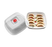 Panier vapeur pour légumes - Pot de 20,8 x 20,8 x 8,5 cm, chauffante, plateau de cuisson rapide | dortoir, appartement, bureau, déjeuner, fruits de mer, volaille, dim sum, raviolis, pâtes
