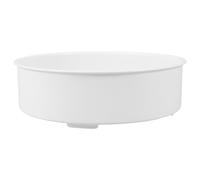 Panier Vapeur Rond 1,6 L en Plastique Réutilisable pour Cuisson | Trou Rond, Égouttage Rapide, Résistant à Chaleur, Usage Domestique, Blanc, pour Desserts et Viande