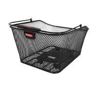 Panier vélo arrière acier nid abeille avec fixation clip adaptable sur tout porte bagage Basil Klickfix Korbklip 20L Noir