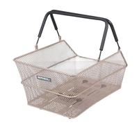 Panier vélo arrière avec plaque acier Basil Cento Mik Marron