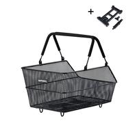 Panier vélo arrière - BASIL - Cento Mik - Acier - Noir - Fixation MIK 2.0