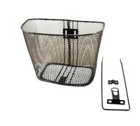 Panier vélo avant acier maille plastifie city fixation pivot fourche et roue Sélection CGN Cycle Noir