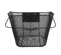 Panier vélo avant acier nid abeille fixation rapide clips rpd 25,4-31 Newton Noir