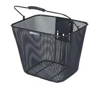 Panier vélo avant avec plaque acier Basil Bilbao Klickfix Noir