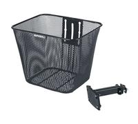 Basil Panier avant Bilbao FM avec support potence fixe acier Noir Taille unique